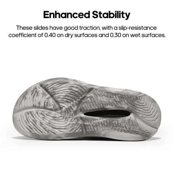 [Flow] Unisex Arch Support Slide Sandals  - LIGHT GREY-DARK GREY - 2